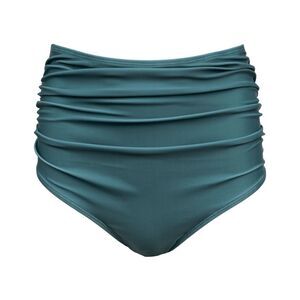 Nani Swimwear NWT High Rise UPF 50+ Ruched Bottom North Shore Green XL